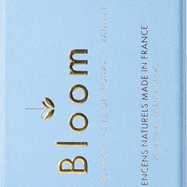 Les Petites Alchimies présente la marque Bloom.

Une marque d’encens qui propose une alternative naturelle, made in France, et saine aux encens souvent chimiques du commerce. 
Tous les bâtons d’encens sont 100% naturels et composés de seulement 6 ingrédients : du bois, des fleurs, des fruits, de la gomme, des épices, de la résine... et c’est tout !
Chaque bâton est fabriqué à la main dans leur atelier au coeur des Pyrénées. 