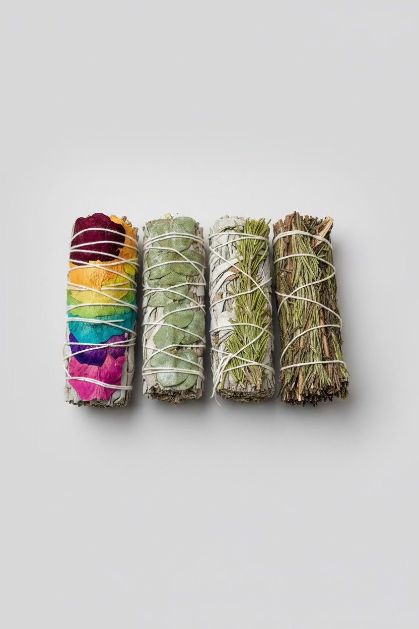 fumigation batons sauge et plantes
