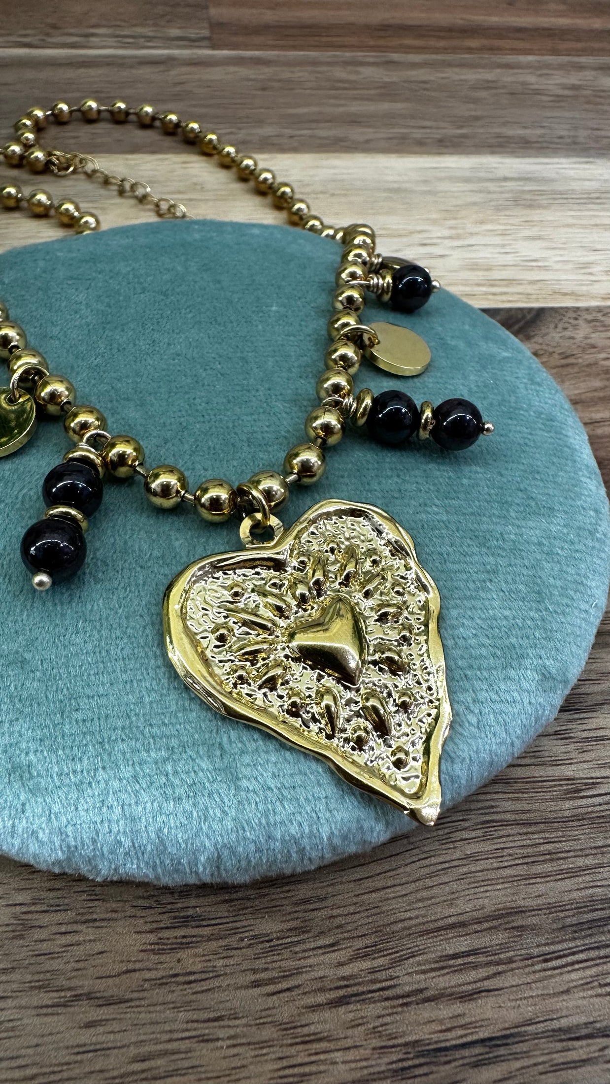 Collier Coeur & Grenat