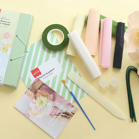Kit créatif - Mes fleurs en papier crépon