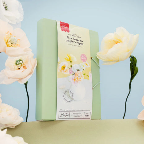 Kit créatif - Mes fleurs en papier crépon