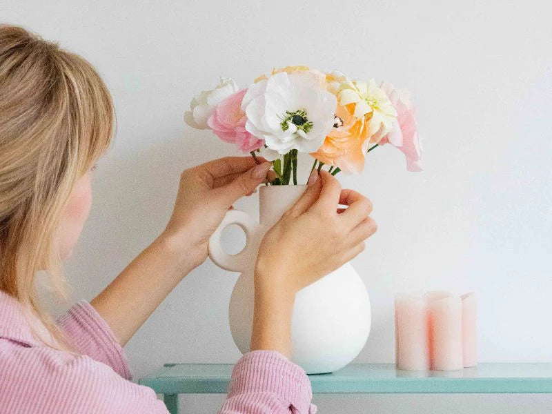 Kit créatif - Mes fleurs en papier crépon