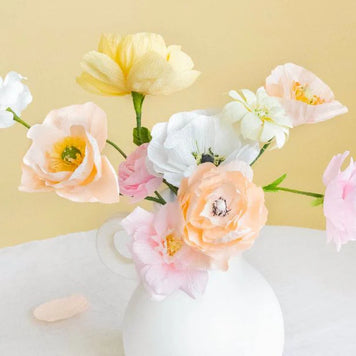 Kit créatif - Mes fleurs en papier crépon