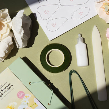Kit créatif - Mes fleurs en papier crépon