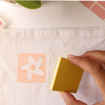 Kit créatif - Mes tampons de linogravure sur torchon