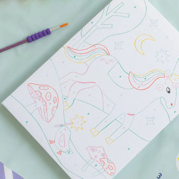Peinture Numéro enfant - Licorne et Piou
