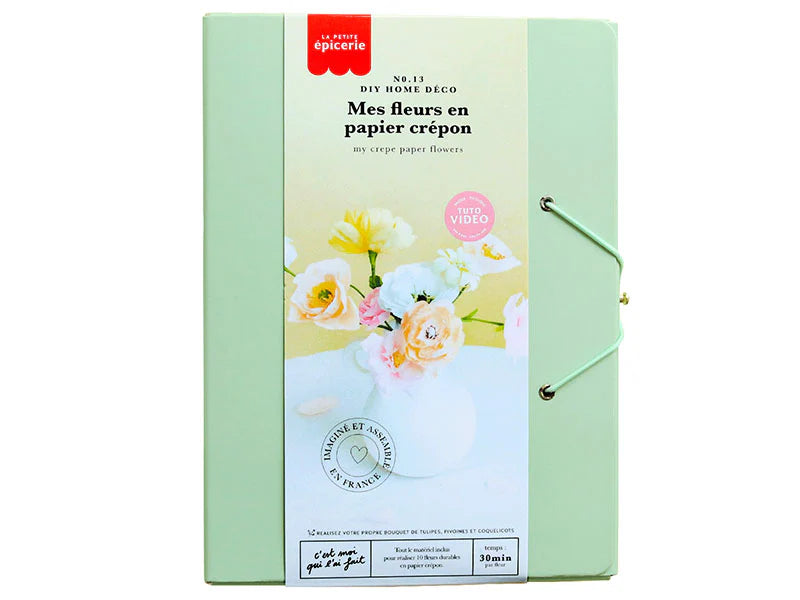 Kit créatif - Mes fleurs en papier crépon