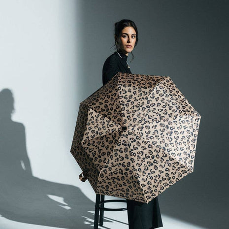 Parapluie Mains Libres Compact • Léopard Original