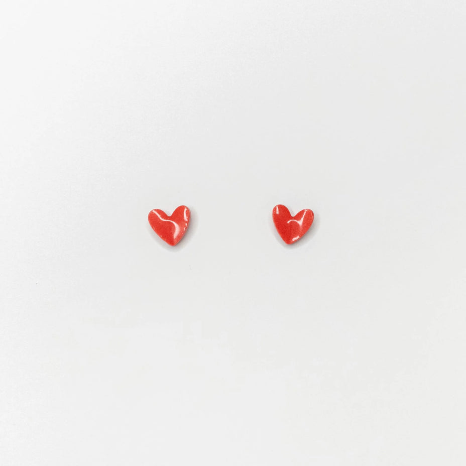 Puces d'oreilles en céramique - Pâquerette, Coeur ou Pastèque