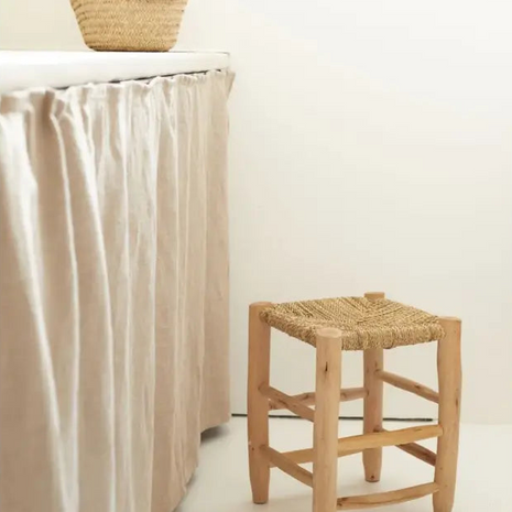 Tabouret artisanal marocain décoration champetre boheme