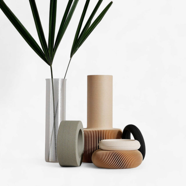 Vase modulaire olive fleurs séchées