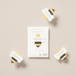 Lot de 3 sachets à planter en forme d'abeille avec graines de fleurs mellifères - Life in a Bag