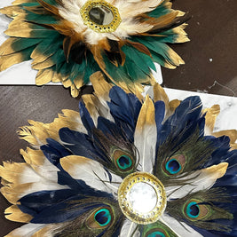 décoration murale en plumes