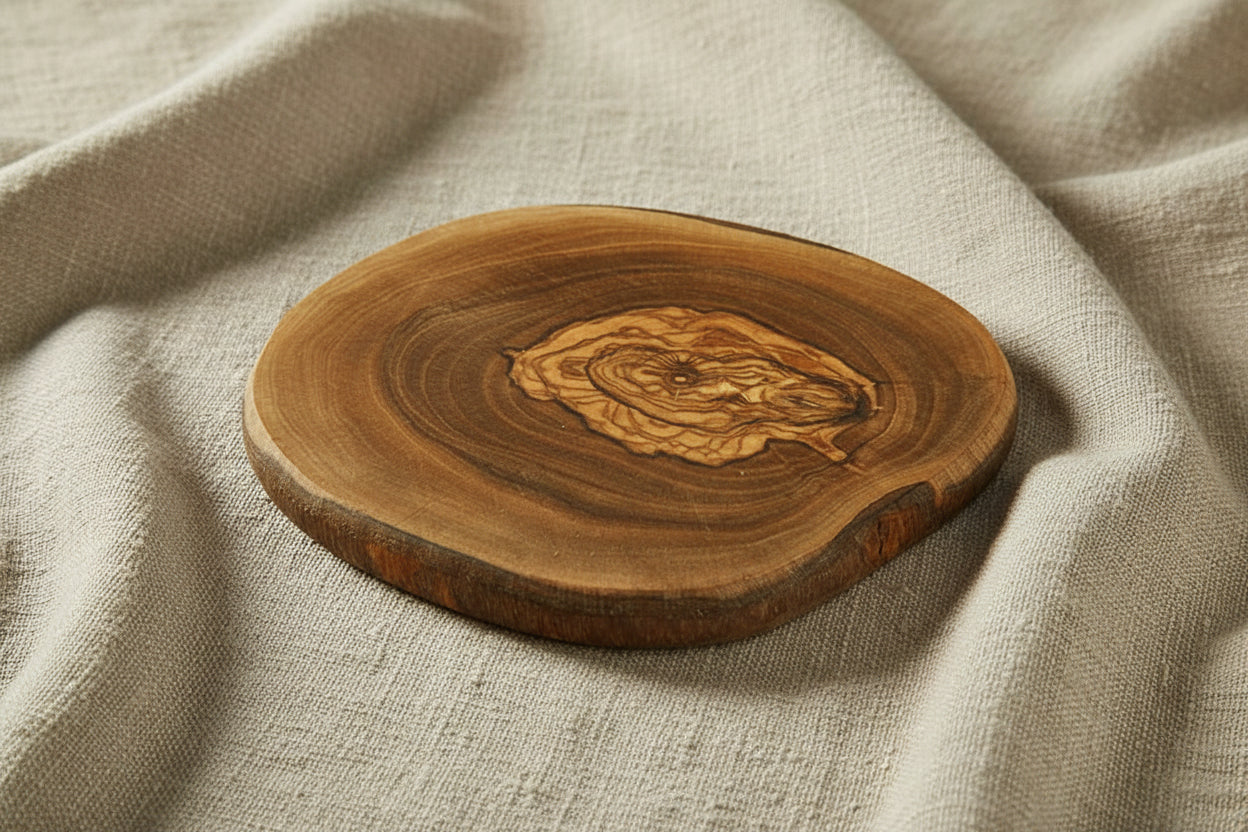 Sous-plat en bois d'olivier