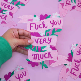 Patch Thermocollant F*ck You Very Much XL