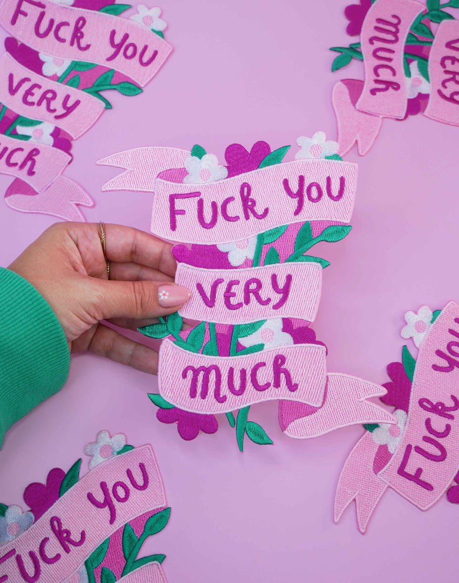 Patch Thermocollant F*ck You Very Much XL