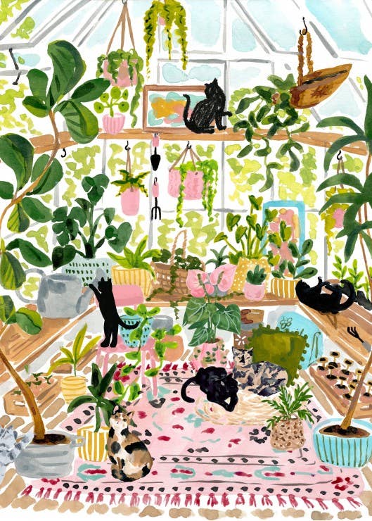 Puzzle 500 Pièces • Chats Botanistes