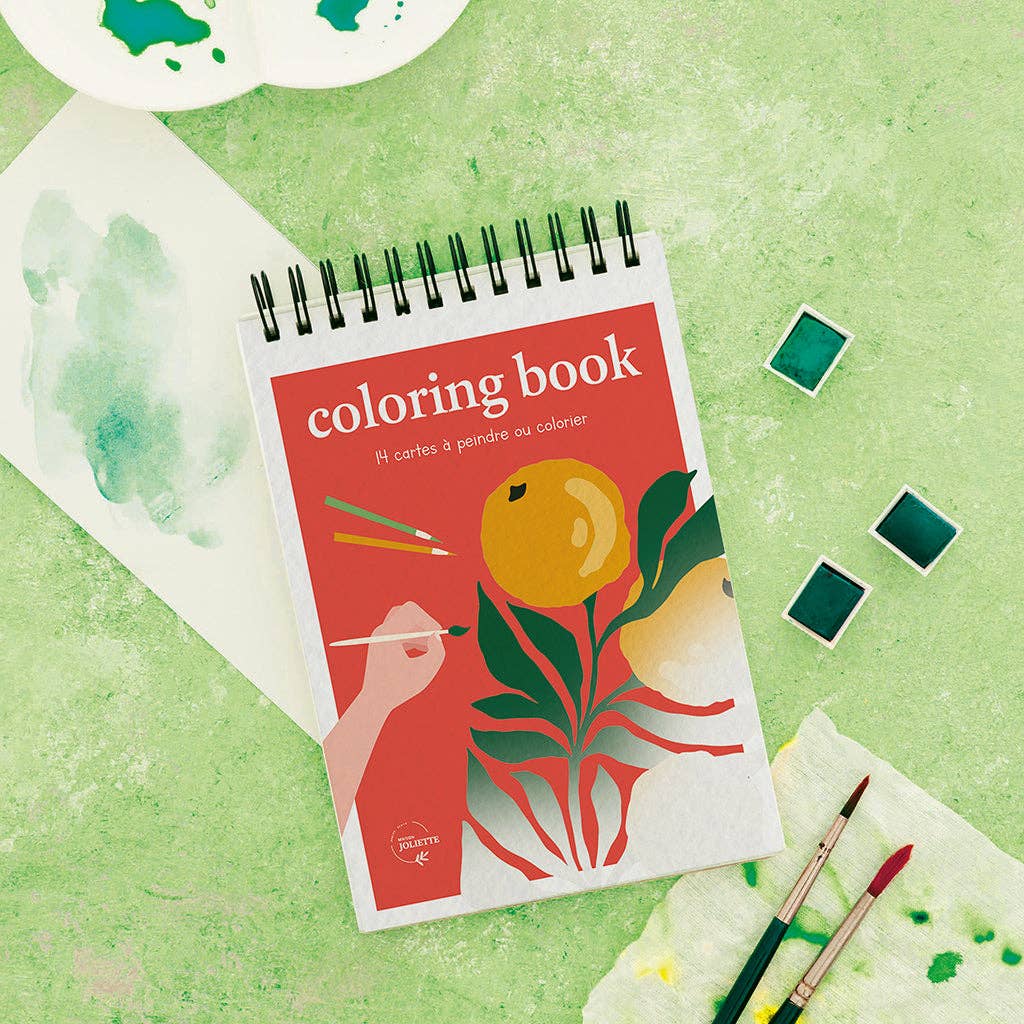 Coloring Book A6 - Tropical