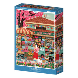 Puzzle 1500 Pièces - Marché aux Fleurs