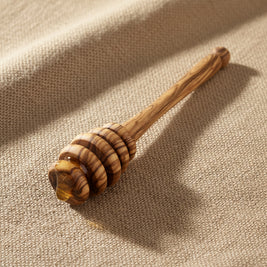 Cuillère à miel artisanale en bois d’olivier