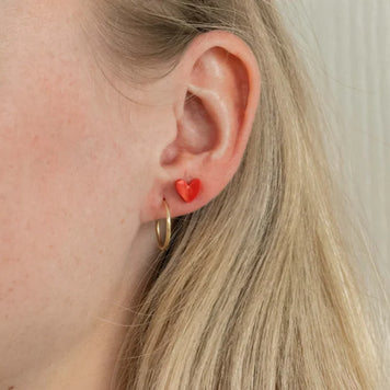 Puces d'oreilles en céramique - Pâquerette, Coeur ou Pastèque