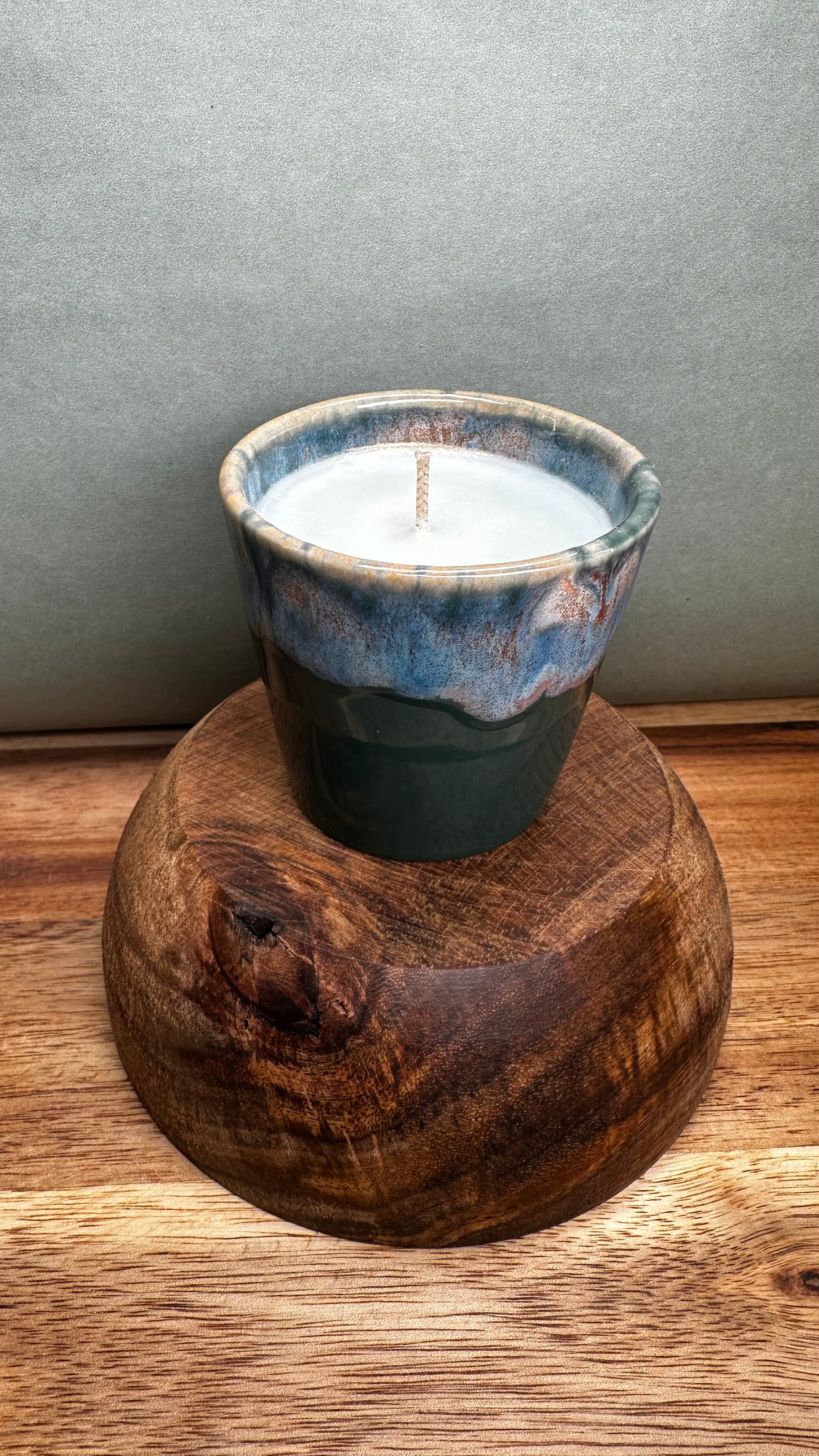 Bougie artisanale parfumée - eucalyptus
