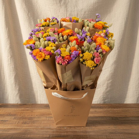 Fleurs séchées - Bouquet Multicolore