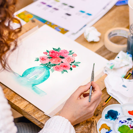 Atelier bouquet fleuri à l'aquarelle - 22/08/26