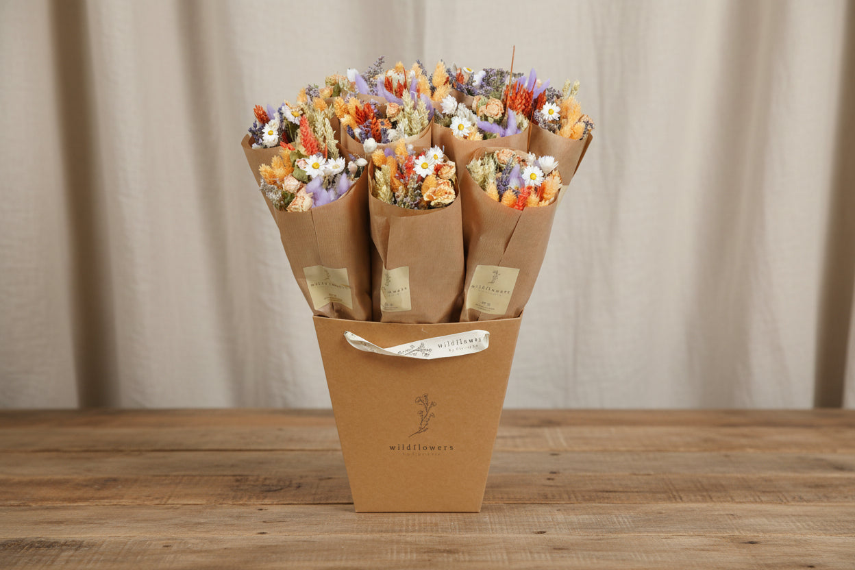 Fleurs séchées - Bouquet Lavande Pêche (05)