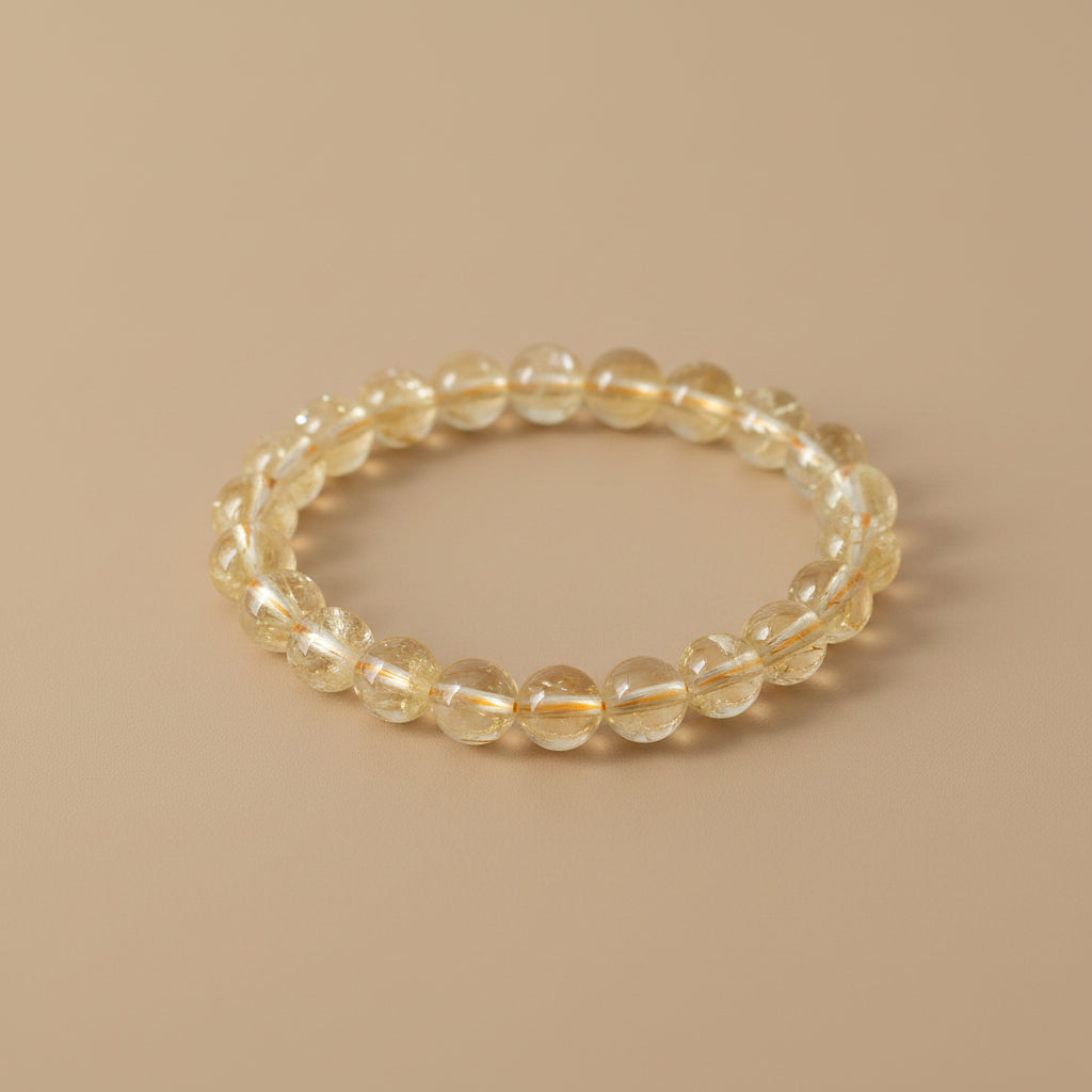 Bracelet pierres naturelles - Citrine - 6mm
