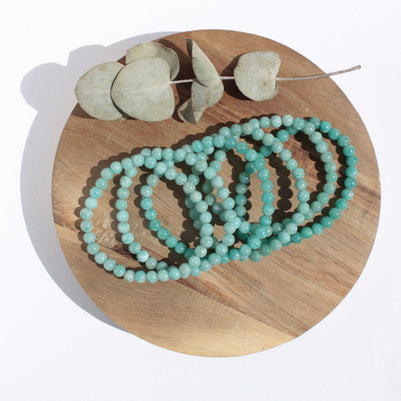 Bracelet pierres naturelles - Amazonite - 6mm
