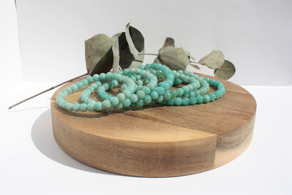 Bracelet pierres naturelles - Amazonite - 6mm