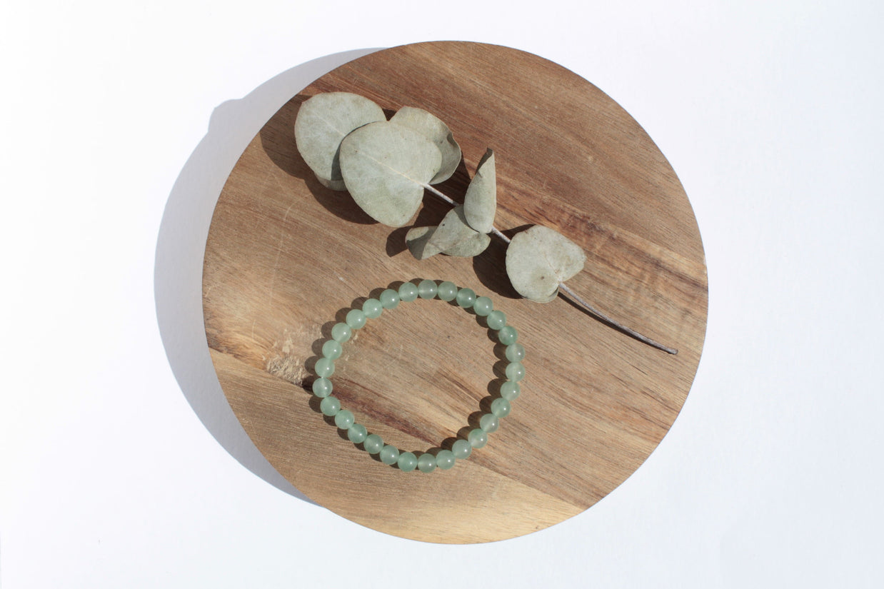 Bracelet pierres naturelles - Aventurine Verte - 6mm