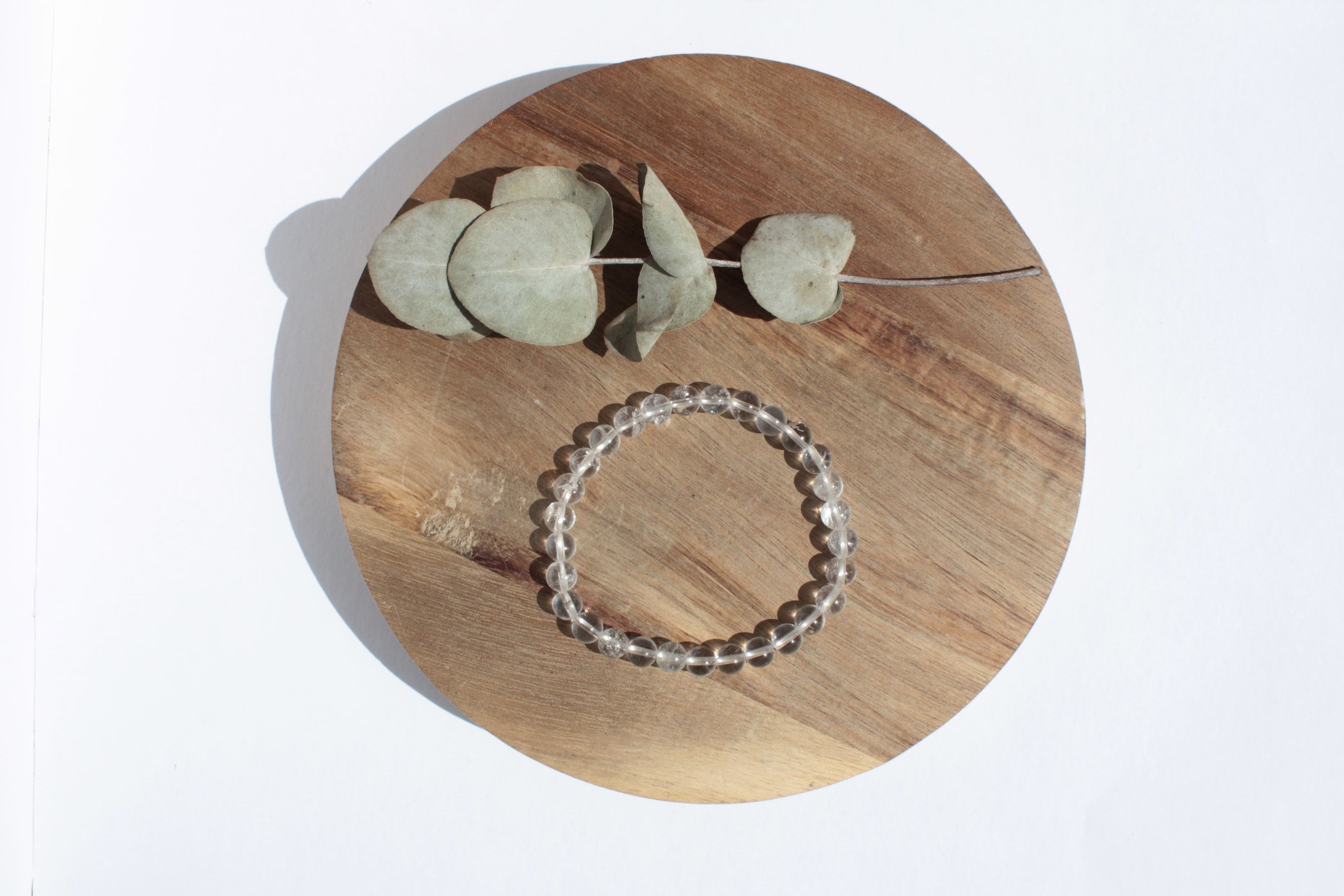 Bracelet pierres naturelles - Cristal de Roche - 6mm