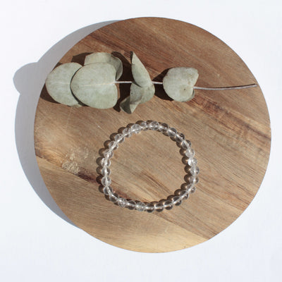 Bracelet pierres naturelles - Cristal de Roche - 6mm