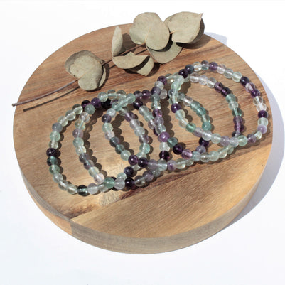 Bracelet pierres naturelles - Fluorite - 6mm
