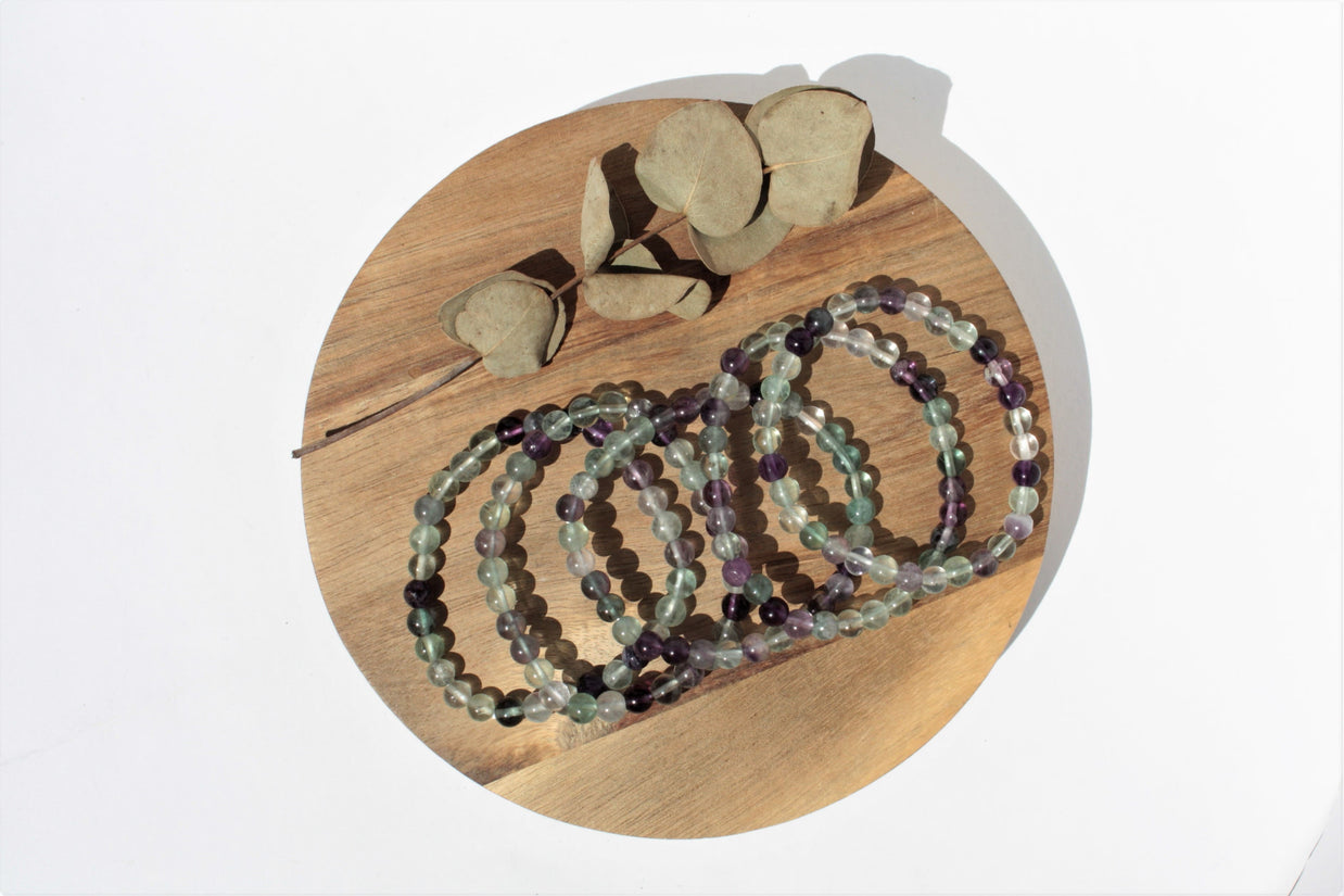 Bracelet pierres naturelles - Fluorite - 6mm