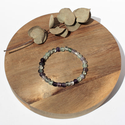 Bracelet pierres naturelles - Fluorite - 6mm