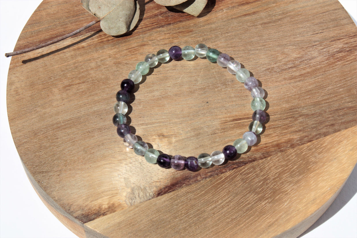 Bracelet pierres naturelles - Fluorite - 6mm