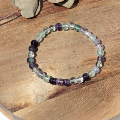 Bracelet pierres naturelles - Fluorite - 6mm