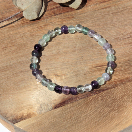 Bracelet pierres naturelles - Fluorite - 6mm