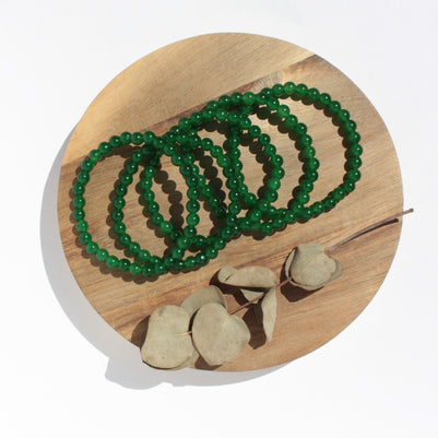 Bracelet pierres naturelles - Jade - 6mm