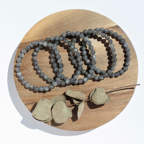 Bracelet pierres naturelles - Labradorite - 6mm