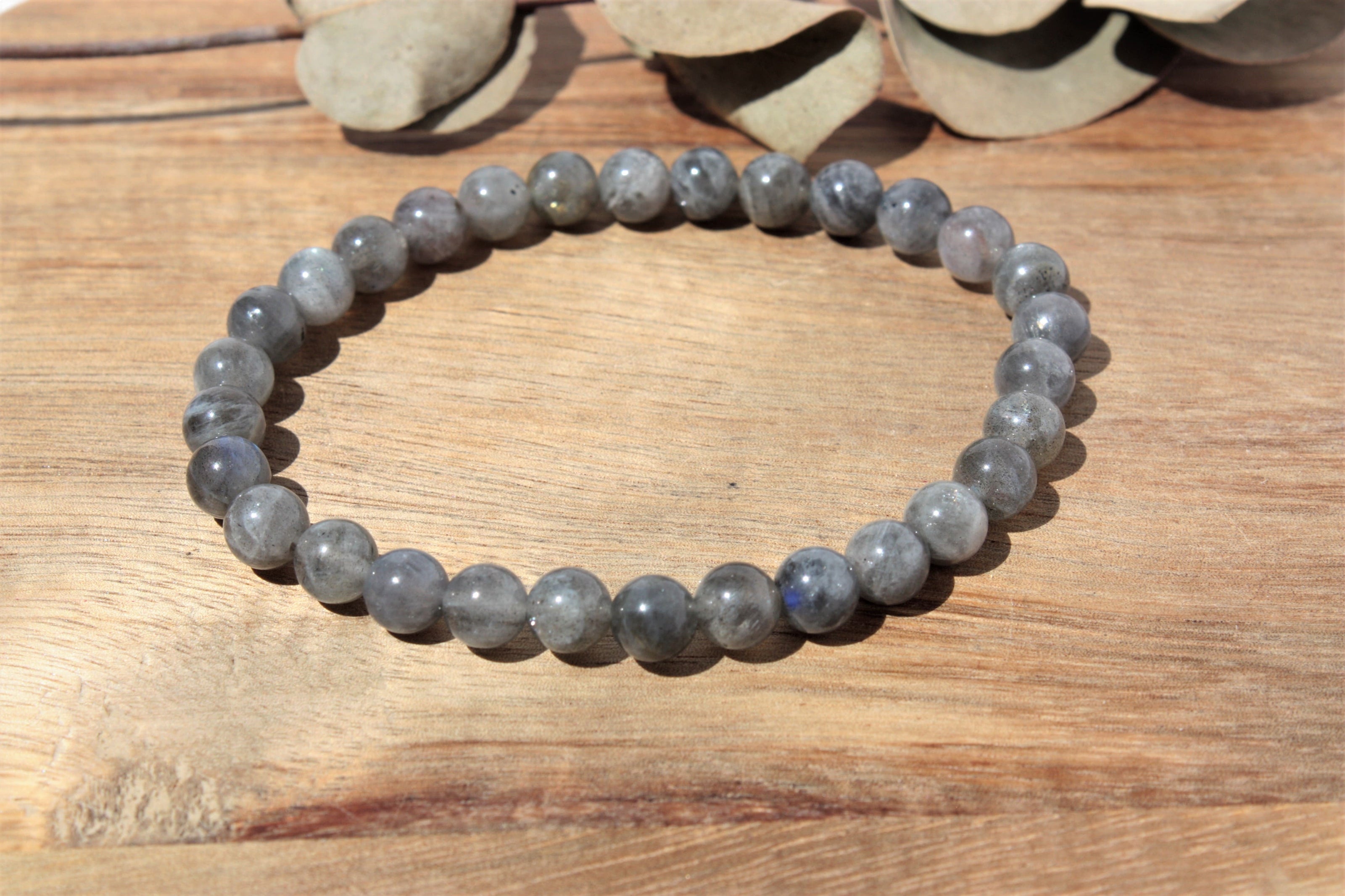 Bracelet pierres naturelles - Labradorite - 6mm