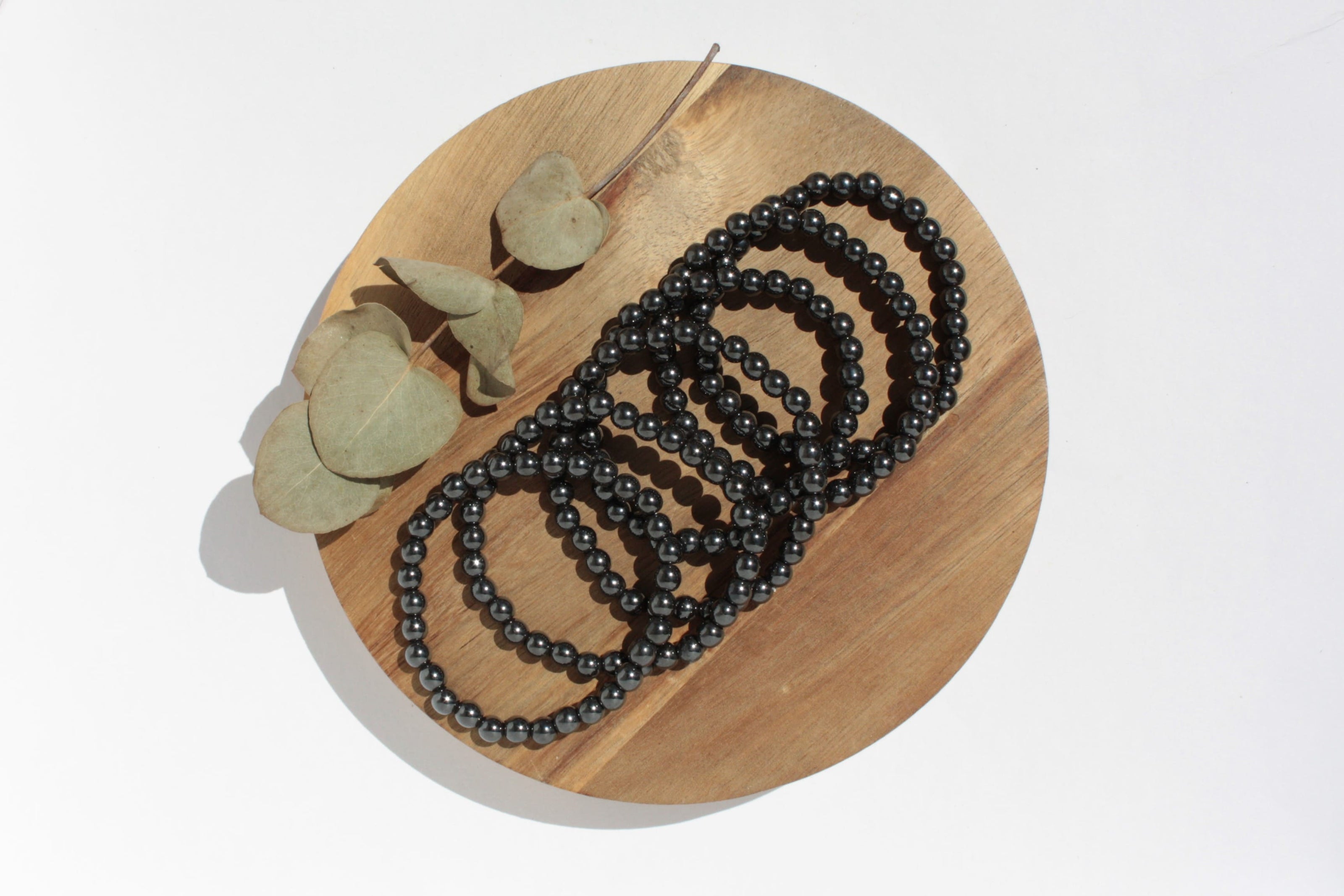 Bracelet pierres naturelles - Hématite - 6mm