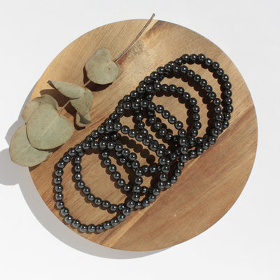 Bracelet pierres naturelles - Hématite - 6mm