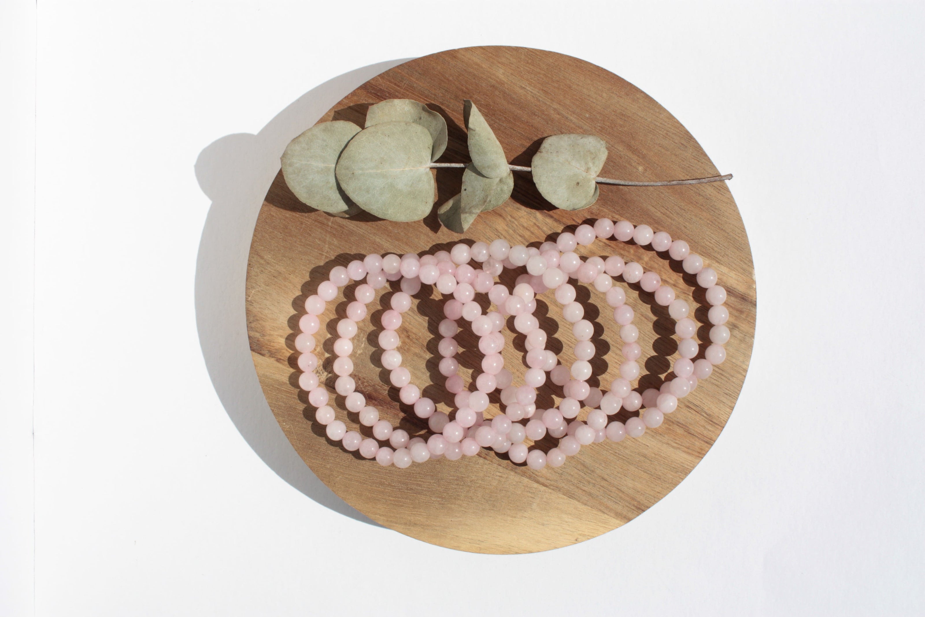 Bracelet pierres naturelles - Quartz Rose - 6mm