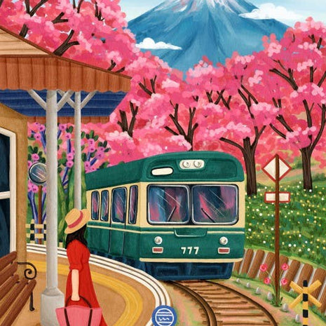 Puzzle 500 pièces - Fuji Blossoms