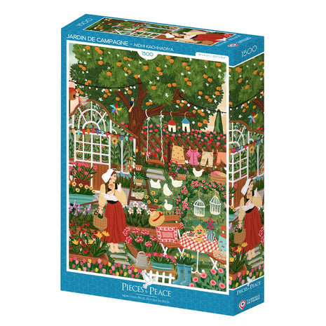 Puzzle 1500 Pièces - Jardin de Campagne