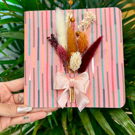 Carte fleurs séchées